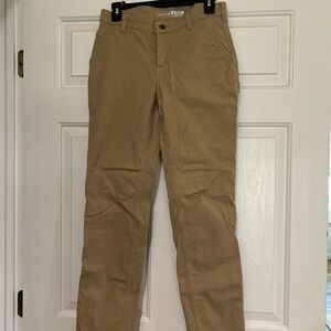 Women's Tan Straight-Leg Pants
